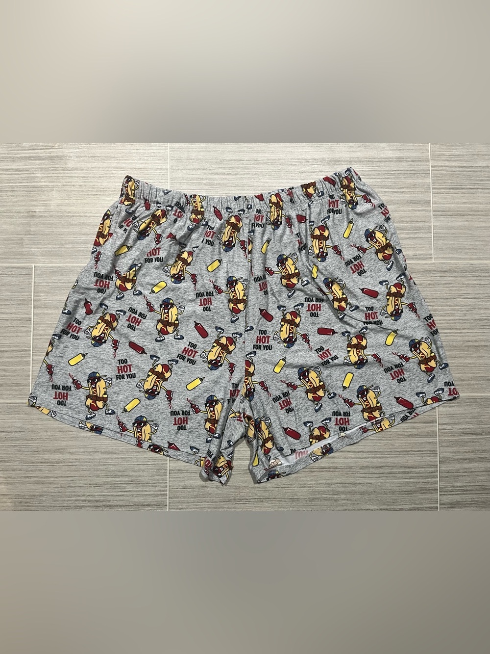 Hot Dog Pattern Shorts - Men's - XL